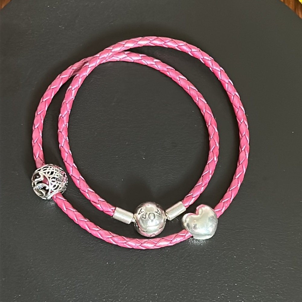 Pandora Charms Wrap Bracelet Necklace - Picture 1 of 9